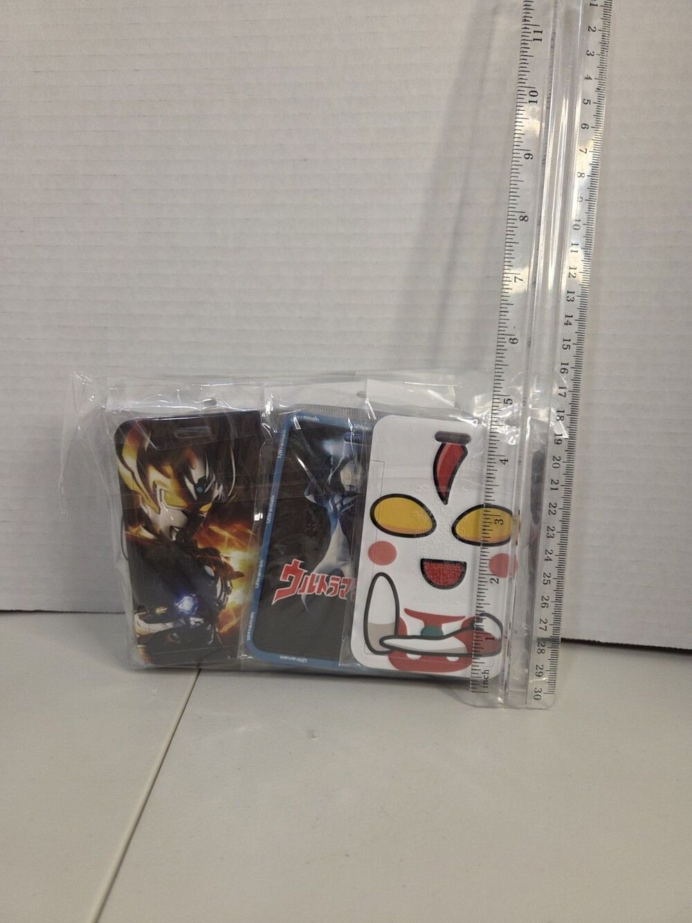 Lot of 12 Ultraman badge holders with lanyard, Various Designs, Sealed